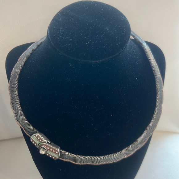 Longaberger So Rachel Scalloped Mesh Necklace - Picture 1 of 8